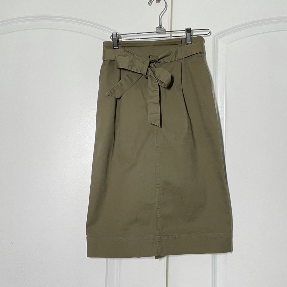 Uniqlo Tie Waist Paperbag Cotton Skirt size XS - Picture 7 of 15